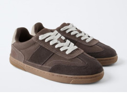 ZARA LEATHER TRAINERS