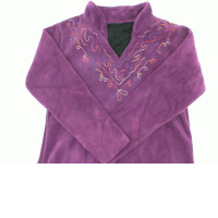 Women's purple v-neck sweater 