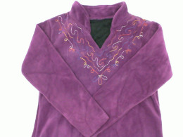 Women's purple v-neck sweater 