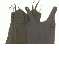 Set of 2 Women's black one-shoulder maxi dress