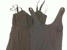 Set of 2 Women's black one-shoulder maxi dress