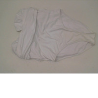 Women's white strapless swimsuit 