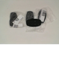 Set of 4 Women's Black Silicone Shoulder Pad Bra Strap 