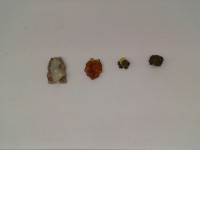 Set of 4 Small ceramic frog for home decoration