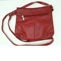 Women's red shoulder bag 