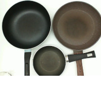 Set of 3 Teflon pan 