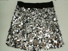 Silver short skirt 
