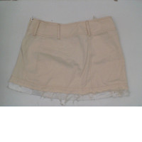 Cream colored short skirt 
