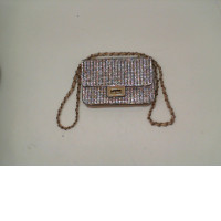 Women's gold and silver shoulder bag Women's gold and silver shoulder bag