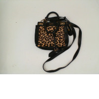 Women's black leopard print crossbody bag Women's black leopard print crossbody bag