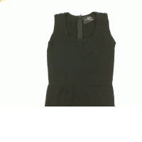 Women's Black Round Neck Sleeveless Long Dress 