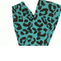 Women's purple long pants with black pattern Women's purple long pants with black pattern