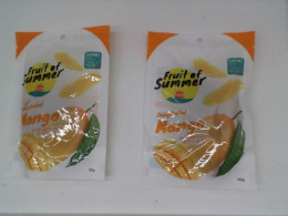 Set of 2 fruit of summer dehyrated  mango