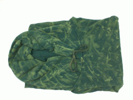 Black hooded sweatshirt with brown pattern 