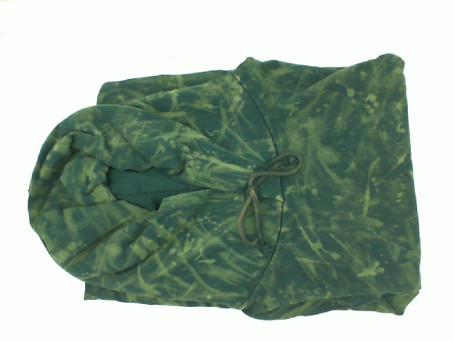 Black hooded sweatshirt with brown pattern Black hooded sweatshirt with brown pattern