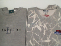 Set of 2 Men's gray round neck sweater 