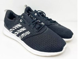 Adidas Womens QT Racer 2.0 H00602 Black Running Shoes Sneakers