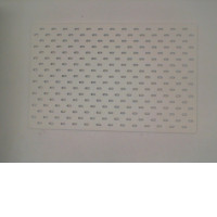 White perforated stainless steel 