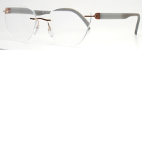 SILHOUETTE 5506 70 3630 Rose Gold Womens Cat Eye Eyeglasses 53-19-145 B:41.6