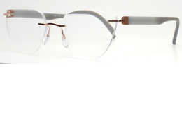 SILHOUETTE 5506 70 3630 Rose Gold Womens Cat Eye Eyeglasses 53-19-145 B:41.6