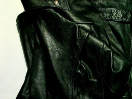 leather jacket black