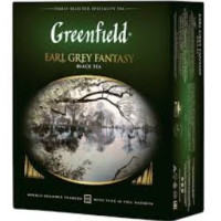 Greenfield Earl Grey Fantasy black tea with bergamot 100 bags per pack Greenfield Earl Grey Fantasy black tea with bergamot 100 bags per pack