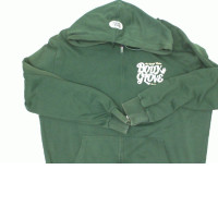 Dark green hooded zip-up sweatshirt Dark green hooded zip-up sweatshirt
