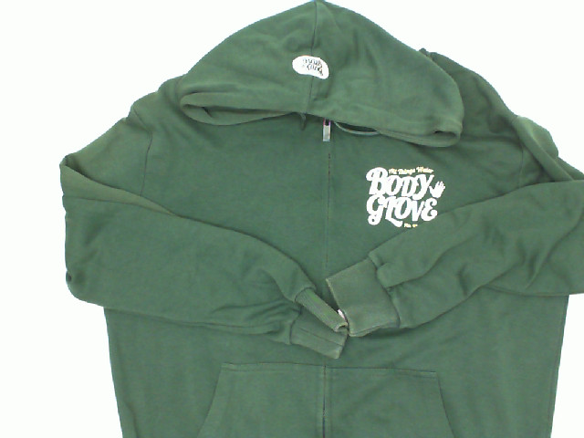 Dark green hooded zip-up sweatshirt Dark green hooded zip-up sweatshirt