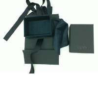 Set of 2 Small black paper bag and empty black box 