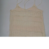 Cream one-shoulder maxi dress 