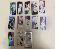 Set of 12 Anime Holographic Cards