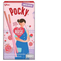 Glico Pocky Rose Raspberry Flavored Whole Wheat Biscuit Sticks 31g