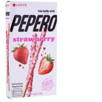 Lotte Strawberry Pepero Biscuit 32g.