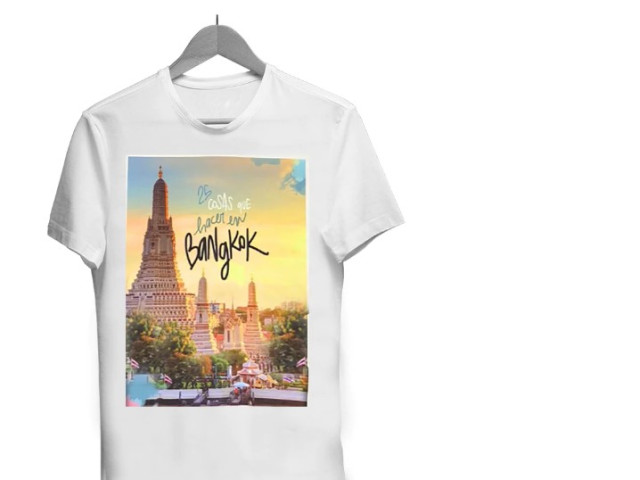 Cheap T-shirts, Thai pattern T-shirts, Wat Arun prang pattern Cheap T-shirts, Thai pattern T-shirts, Wat Arun prang pattern