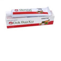 Set of 3 Dokbuaku Sensitive Herbal Toothpaste 140g.