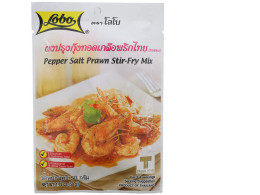 Set of 10 Lobo Pepper Salt Prawn Stir Fry Mix 50g. Set of 10 Lobo Pepper Salt Prawn Stir Fry Mix 50g.