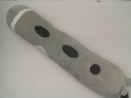 Gray cat shaped long pillow 