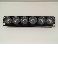 Set of 6 Glass shelf with shot glasses 