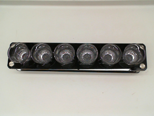 Set of 6 Glass shelf with shot glasses Set of 6 Glass shelf with shot glasses