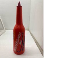 Orange mockup bottle with pattern 