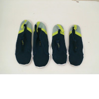 Set of 2 Blue diving sneakers with white stripes 