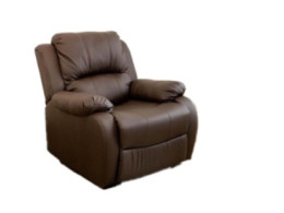 Set of 3 Brown Armchairs for Home