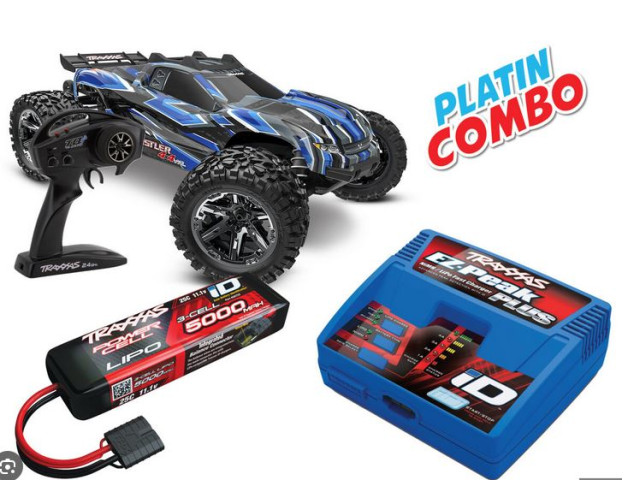 Traxxas Rustler 4x4 HD VXL Brushless blau Platin Combo – Hochleistungs-RC-Car Traxxas Rustler 4x4 HD VXL Brushless blau Platin Combo – Hochleistungs-RC-Car