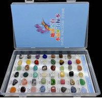 Set of stones for children's education, in a plastic case, China