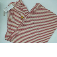 Cream-colored trousers with red stripes Cream-colored trousers with red stripes