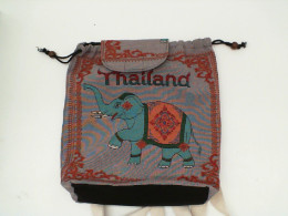 Gray backpack with elephant pattern Gray backpack with elephant pattern