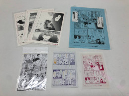 Set of 7 manga page prints