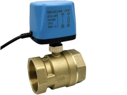 2" Normally Closed/Open 2 Way Brass Ball Valve 220V 12V 24V 2 Wire Electric Ball Valve For Solenoid Valve Replacement (Color: 24VDC_Normal Closed, Size: DN50) Brand: DEBLAN
