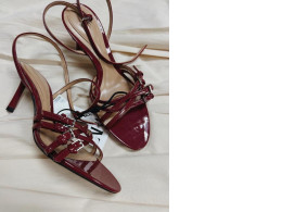 Women's red zara shoes 