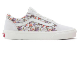 USED Vans Old Skool Vintage Floral Sneakers | Vintage Floral Marshmallow ( VN0007NTFS8 )